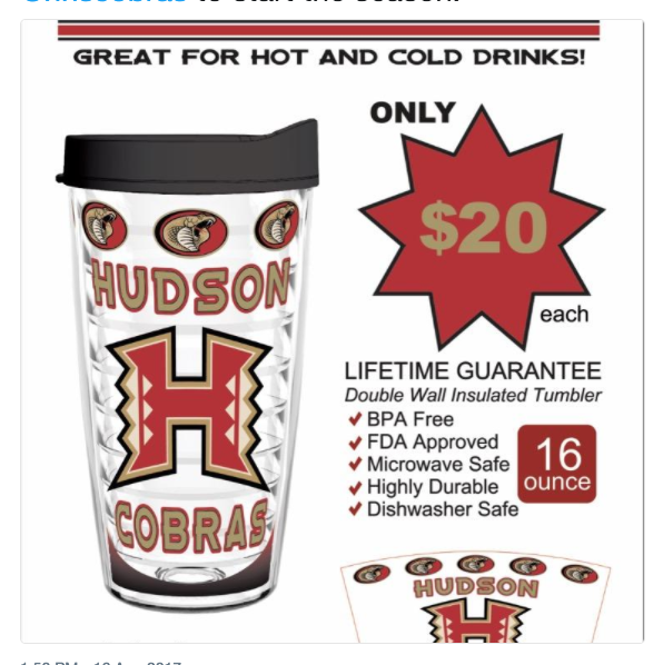 Tumbler Sale to Benefit Football and Cheerleading