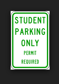 Student Parking: Permit Required