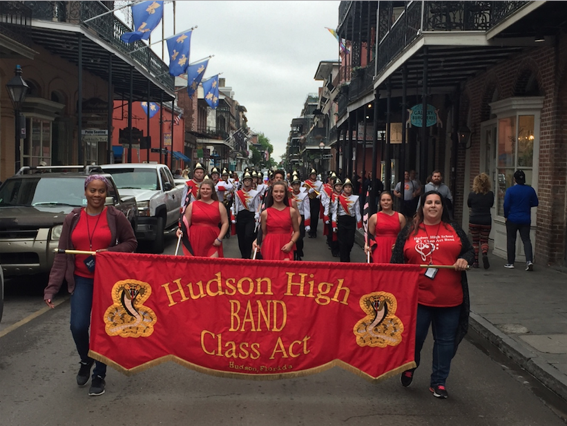 Class ACT Band marches in New Orleans, LA.